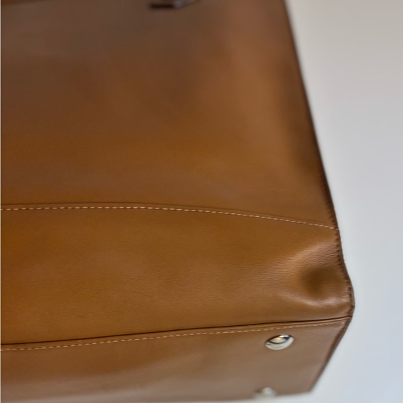 Coach Cognac Leather Charlie Tote Bag - Picture 11 of 16